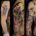 Tattoos - Army Girl Graffiti Cover Up In Progress - 52375